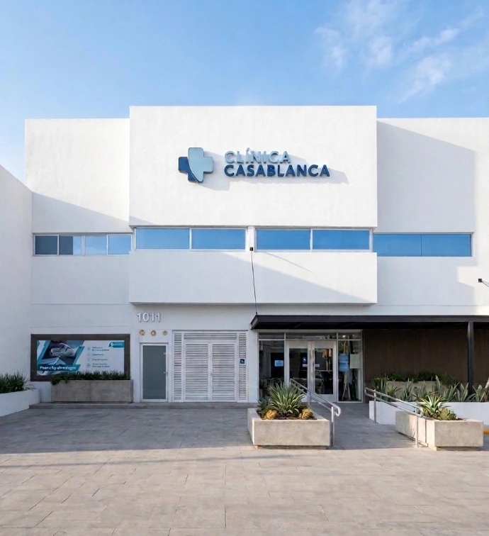 Fachada de la sucursal Clínica Casablanca